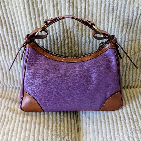Dooney & Bourke Large Harrison Hobo Purple - Picture 3 of 16